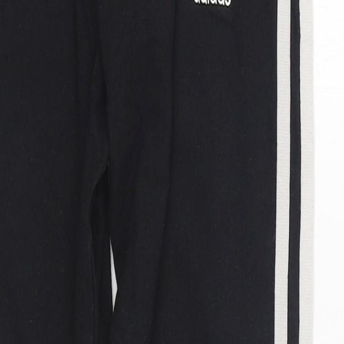 adidas Womens Black Cotton Jogger Leggings Size 8 L26 in