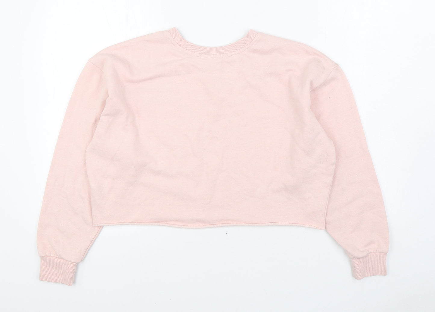 FOREVER 21 Womens Pink Cotton Pullover Sweatshirt Size M Pullover