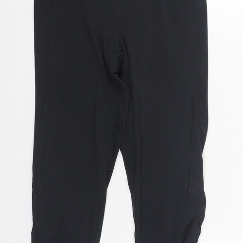 F&F Womens Black Polyester Jogger Leggings Size 6 L20 in