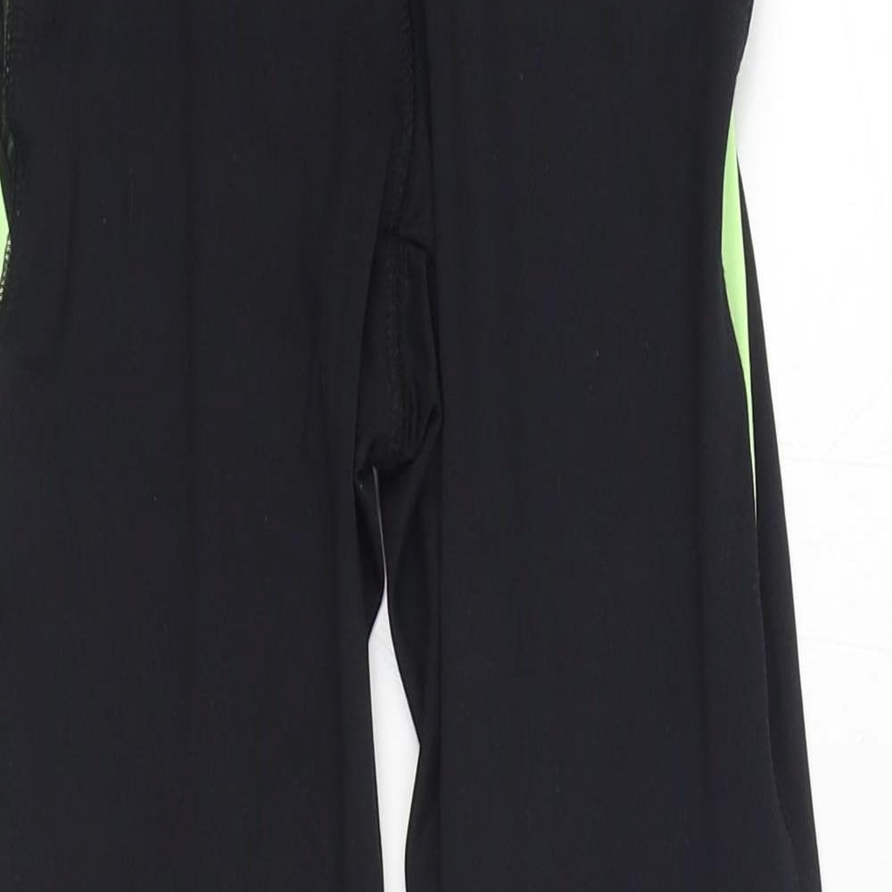 F&F Womens Black Polyester Jogger Leggings Size 6 L29 in