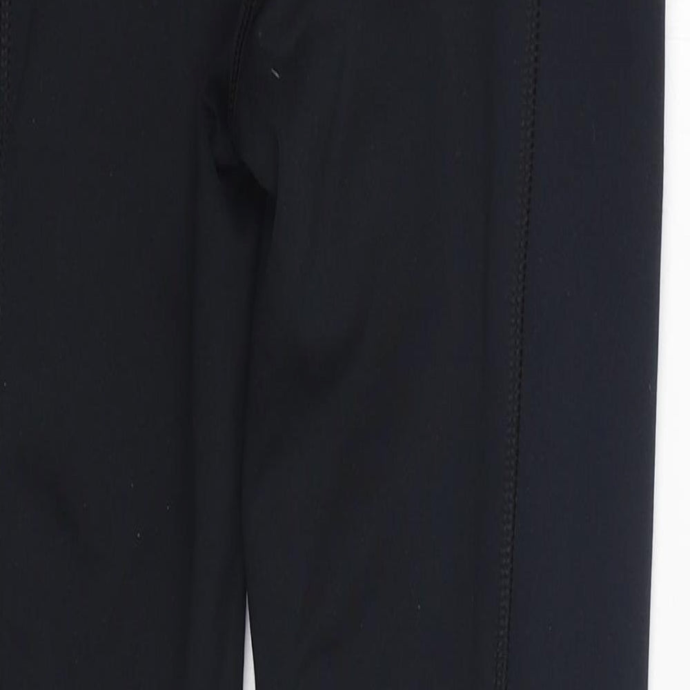 F&F Womens Black Polyester Jogger Leggings Size 8 L28 in