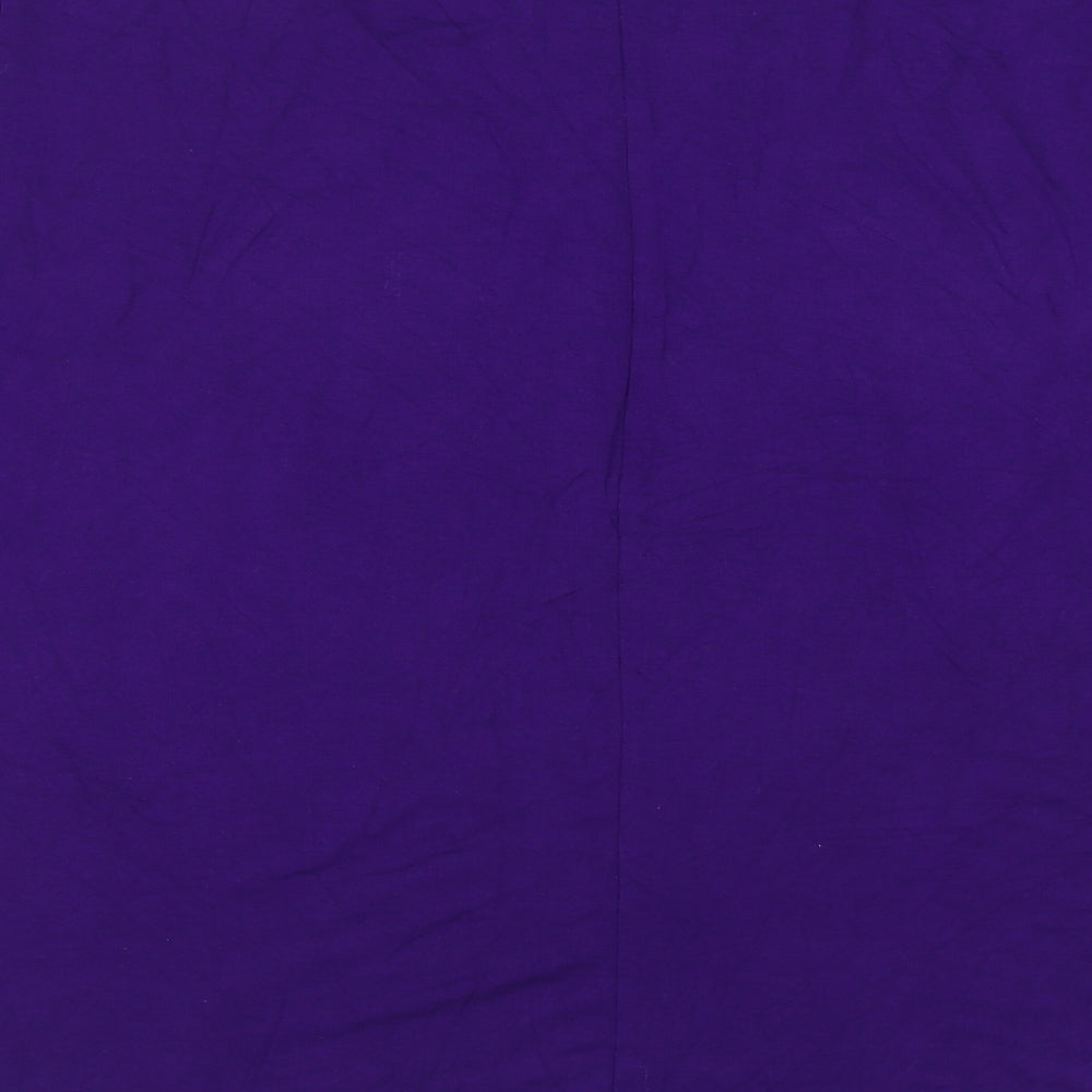 Candy Crush Womens Purple Viscose Basic Blouse Size XL Boat Neck