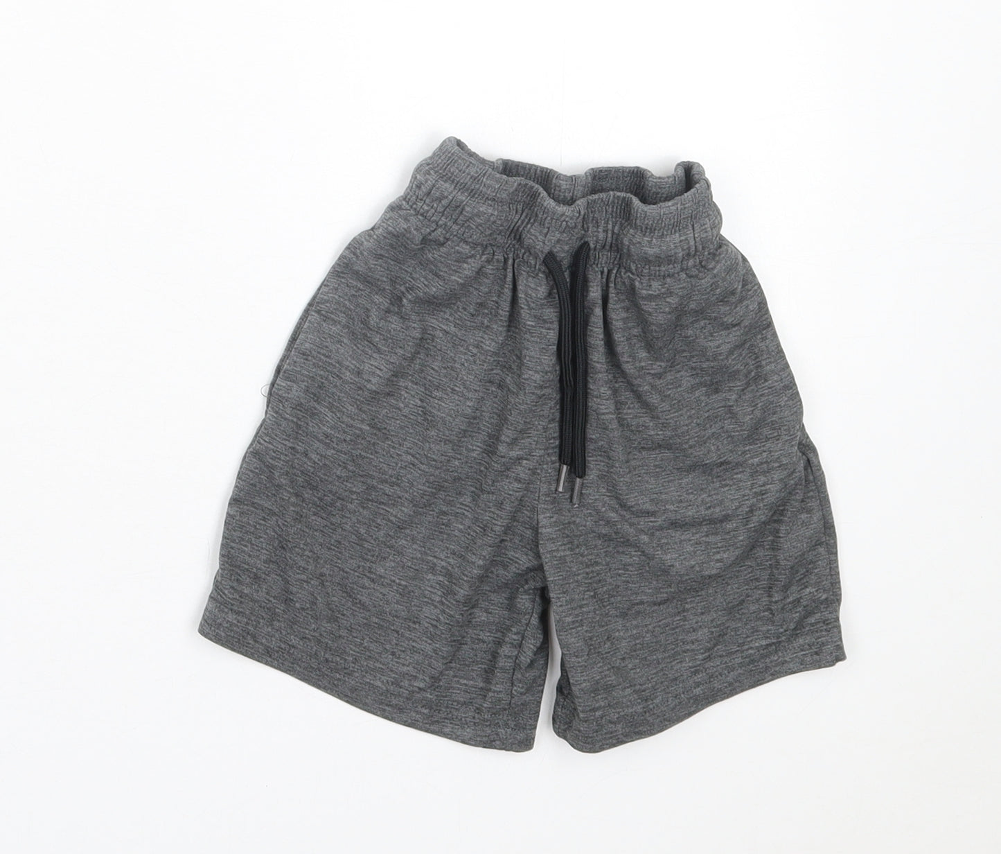 Dunnes Stores Boys Grey Polyester Sweat Shorts Size 4-5 Years Regular Tie