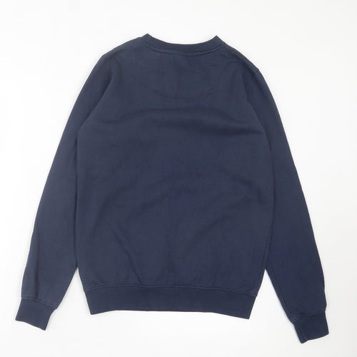 Preworn Womens Blue Cotton Pullover Sweatshirt Size 8 Pullover