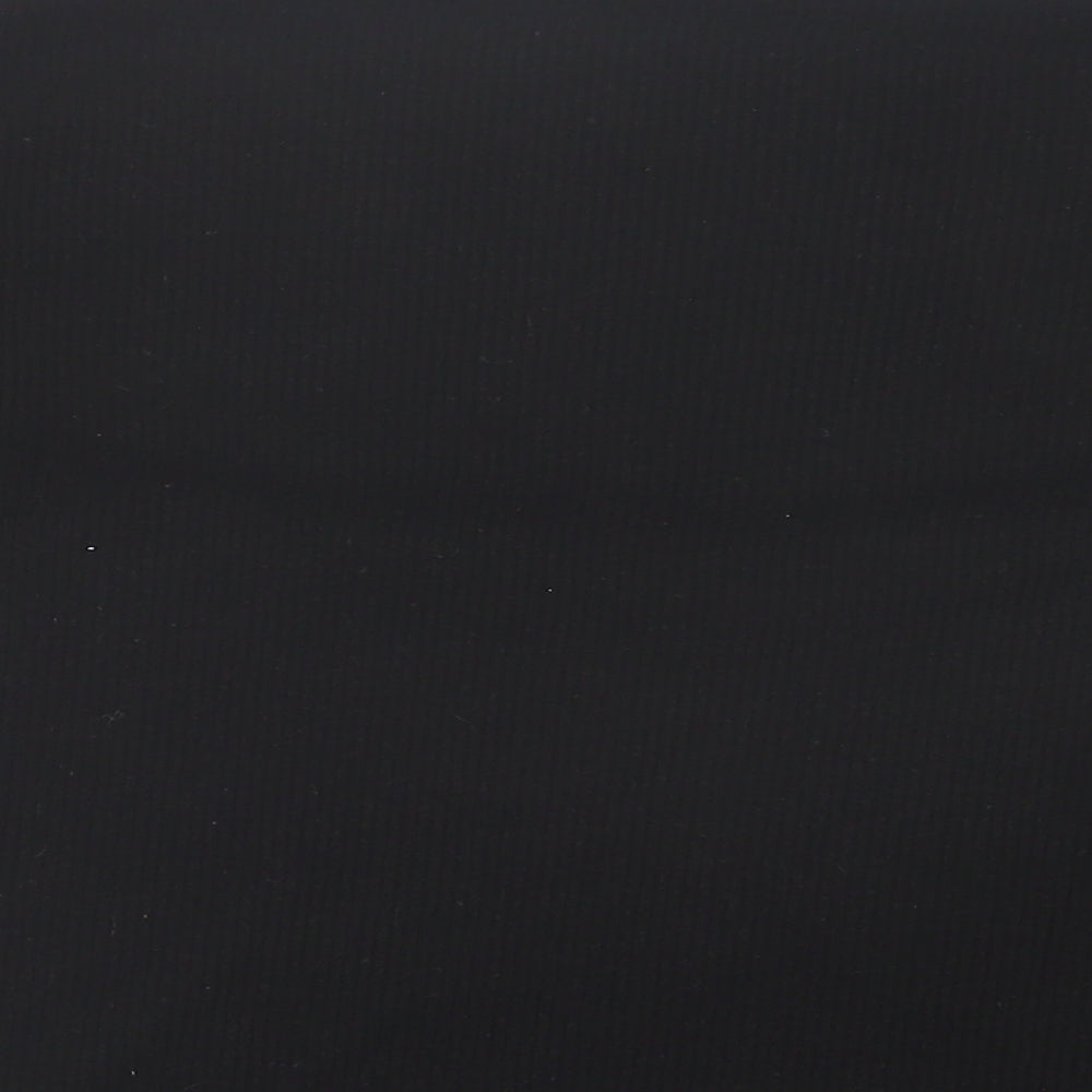 New Look Womens Black Polyester Basic T-Shirt Size 14 Off the Shoulder