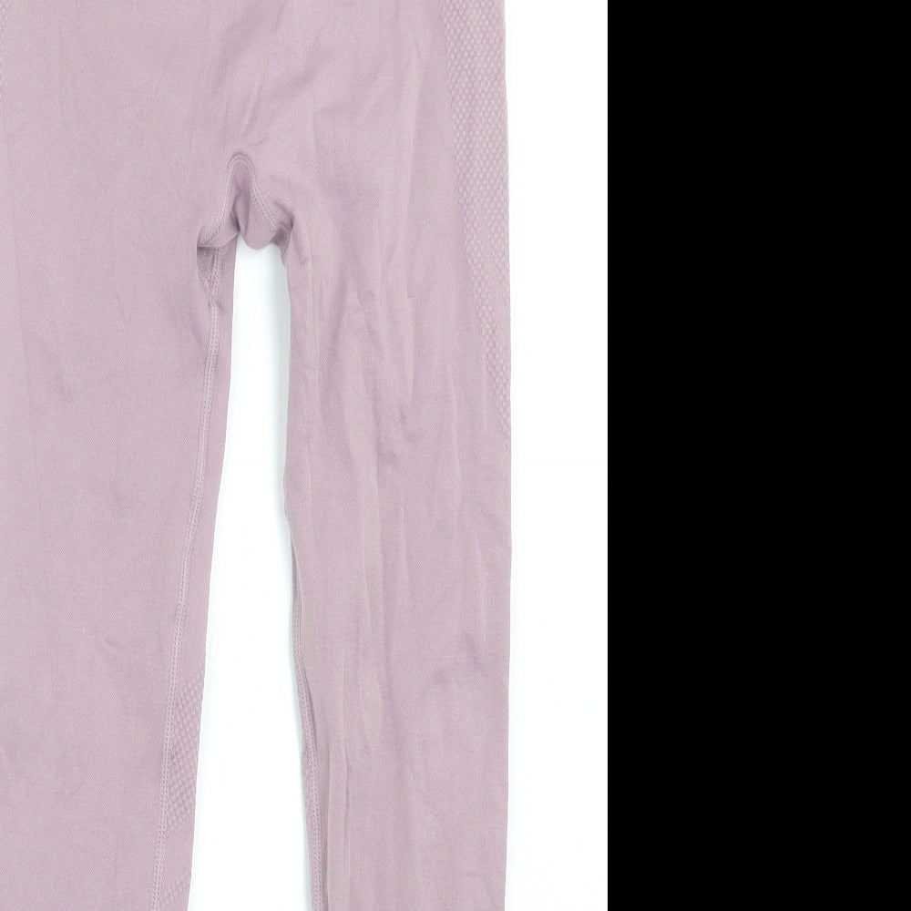 Primark Womens Pink Nylon Capri Leggings Size S L25 in Regular Pullover