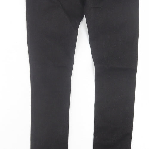 American Jeans Womens Black Cotton Skinny Jeans Size 24 in L31 in Regular Button