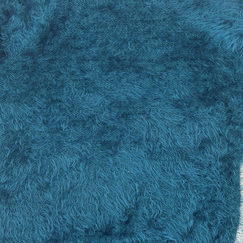 Miyoko Womens Blue Crew Neck Polyester Pullover Jumper Size S