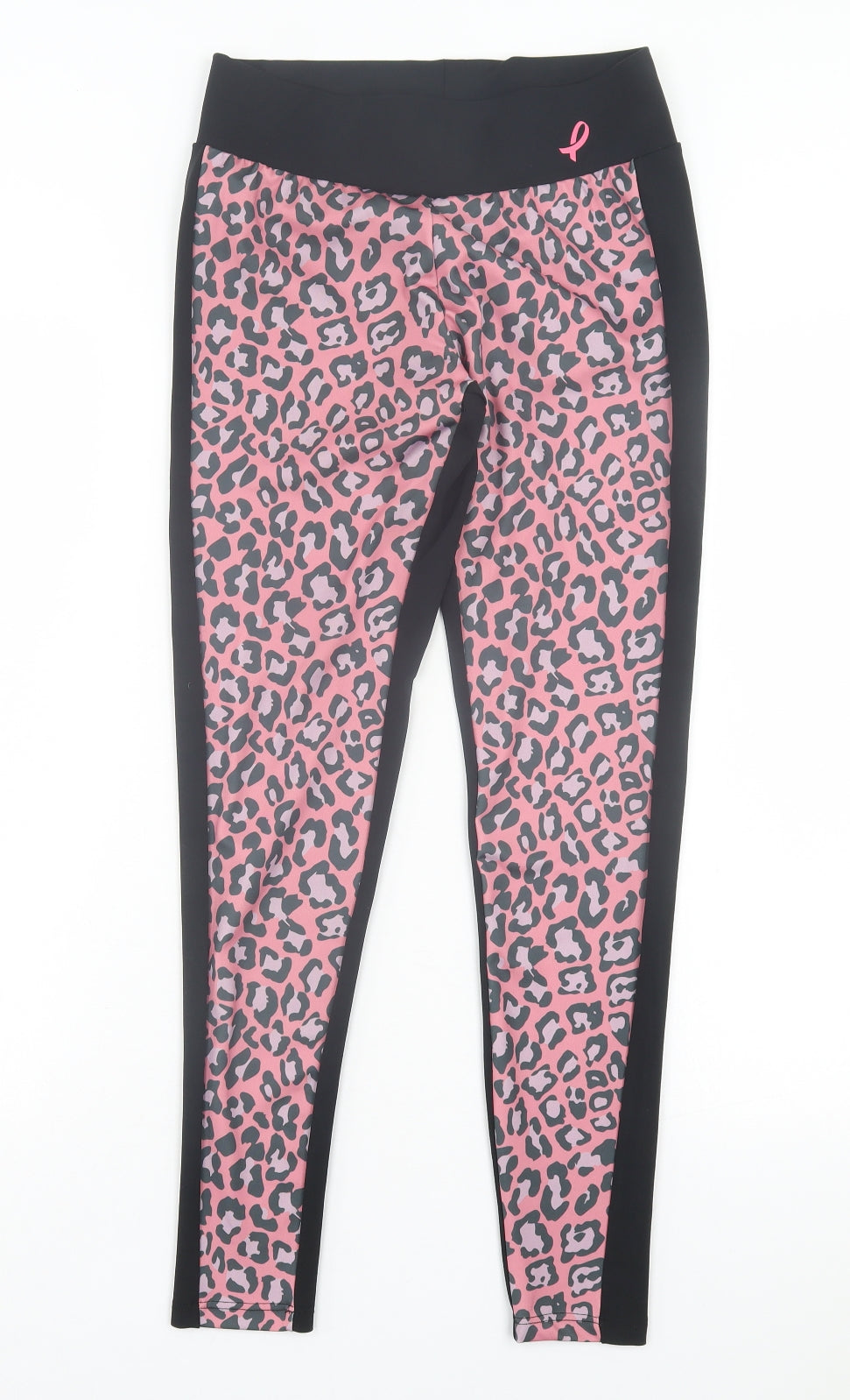George Womens Pink Animal Print Polyester Capri Leggings Size S L27 in Regular Pullover