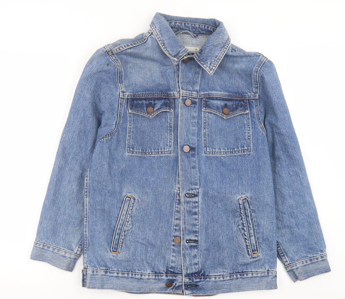 ASOS Womens Blue Jacket Size 10 Button