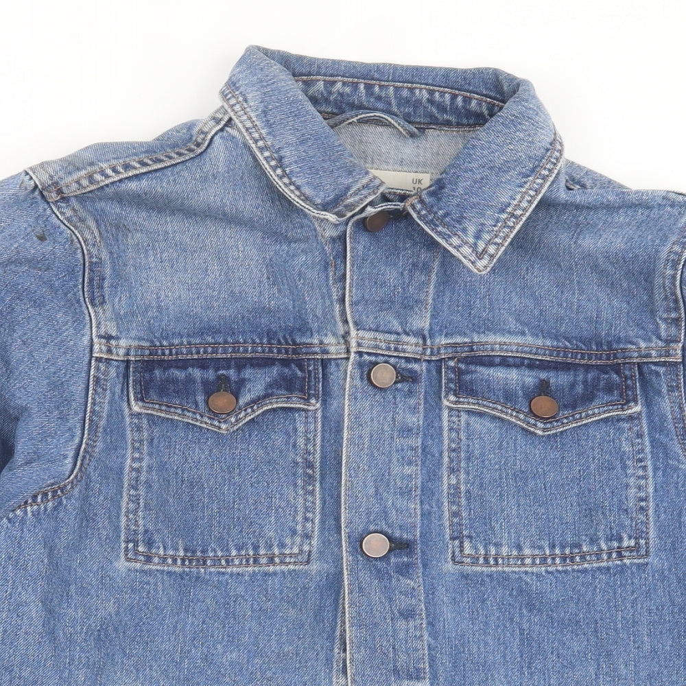 ASOS Womens Blue Jacket Size 10 Button