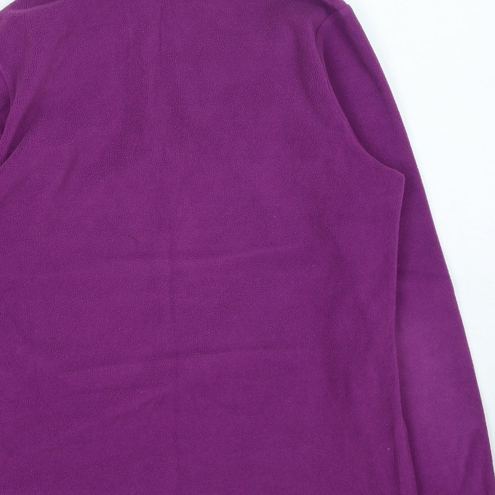 Regatta Womens Purple High Neck Polyester Pullover Jumper Size 10