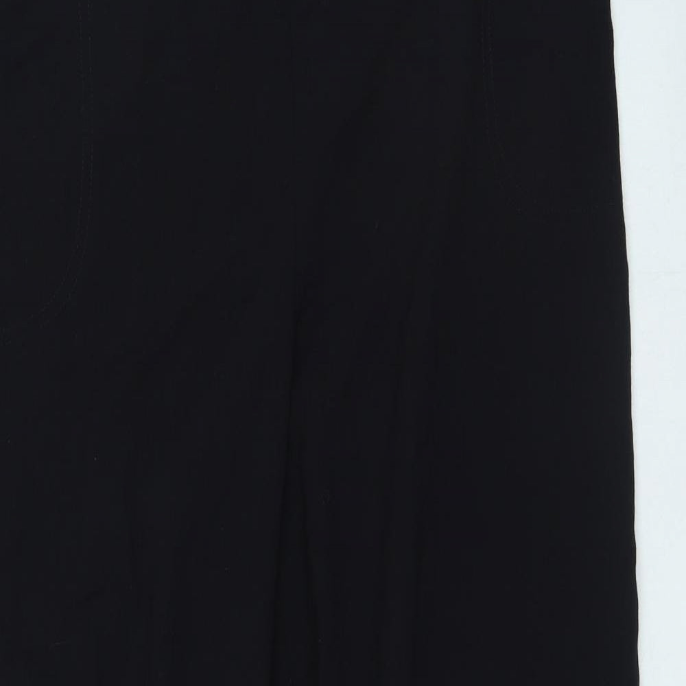 Papaya Womens Black Polyester Jogger Trousers Size 16 L31 in Regular