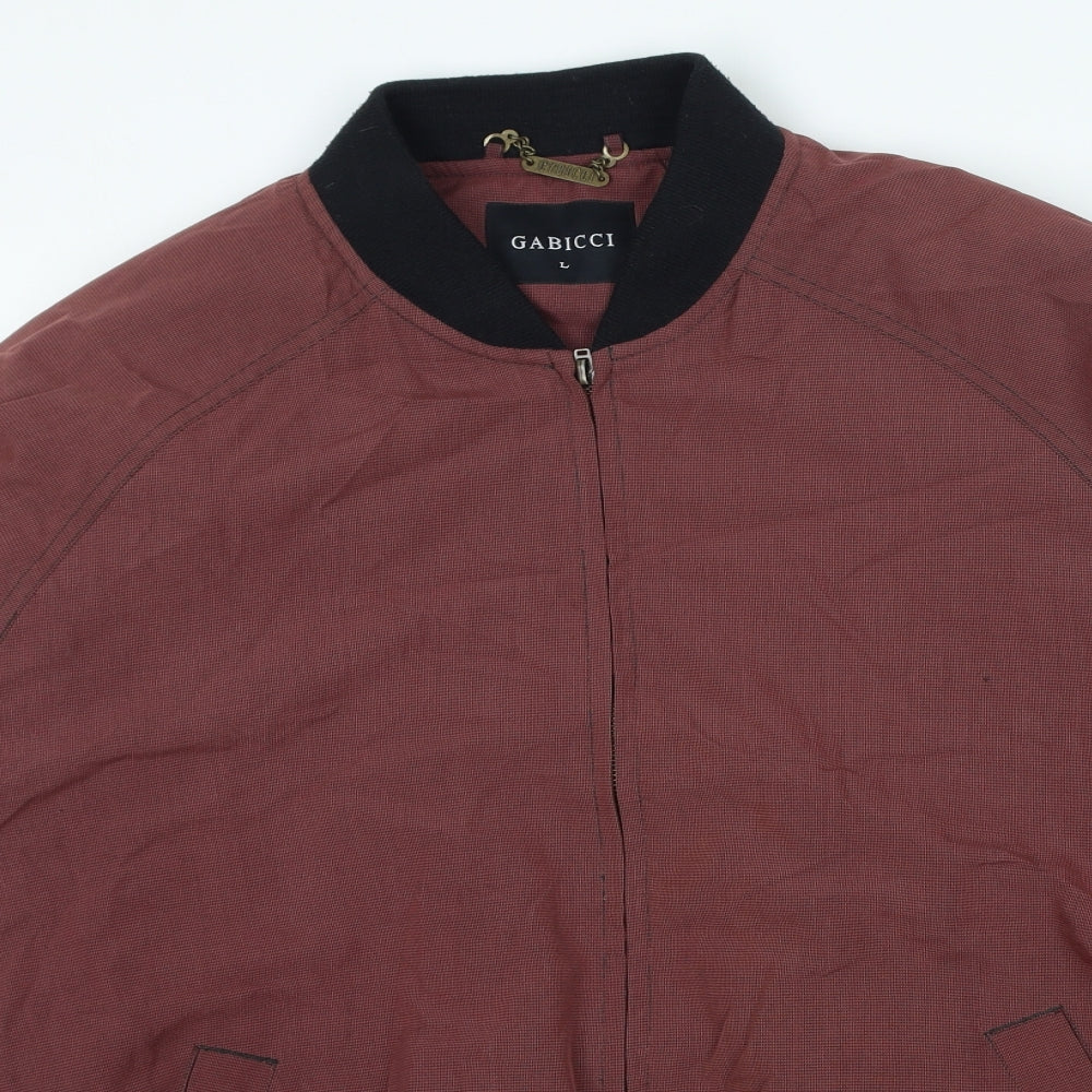 Gabicci Mens Purple Bomber Jacket Jacket Size L