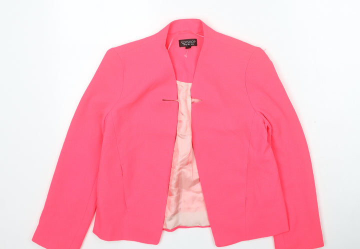 Topshop Womens Pink Jacket Size 6