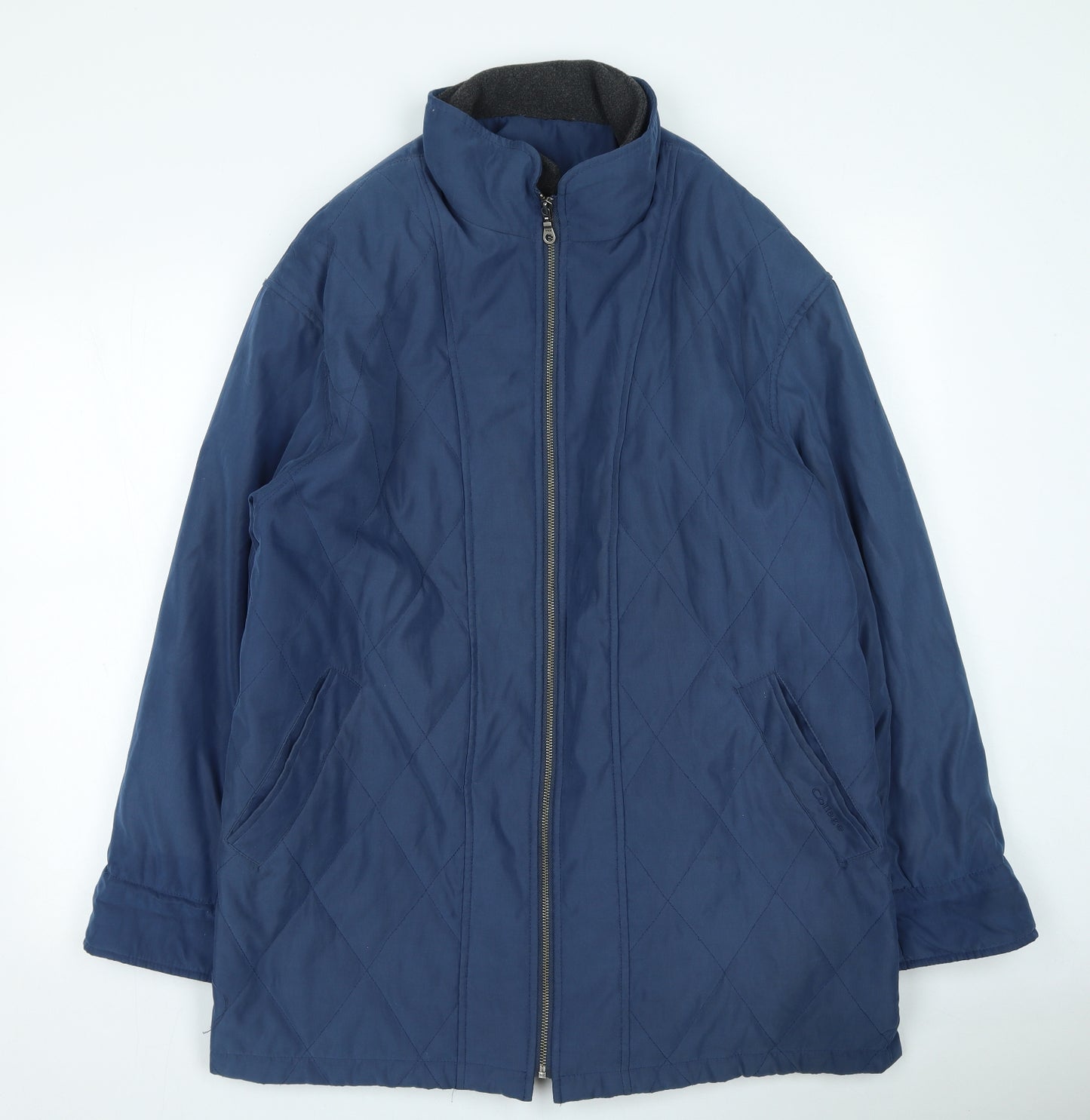 collage clothing Womens Blue Rain Coat Coat Size 40