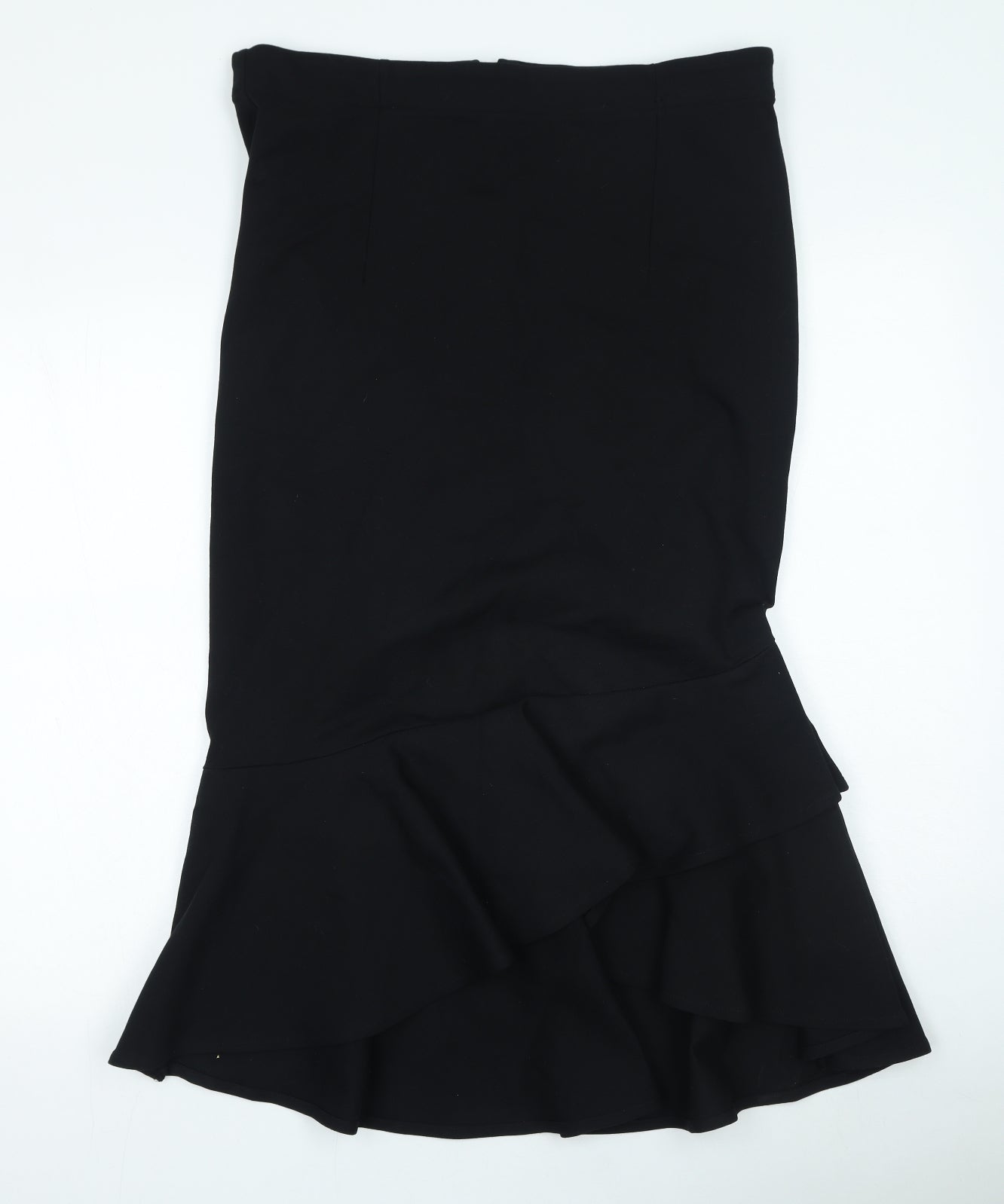 Marks and Spencer Womens Black Polyester Maxi Skirt Size 36 in