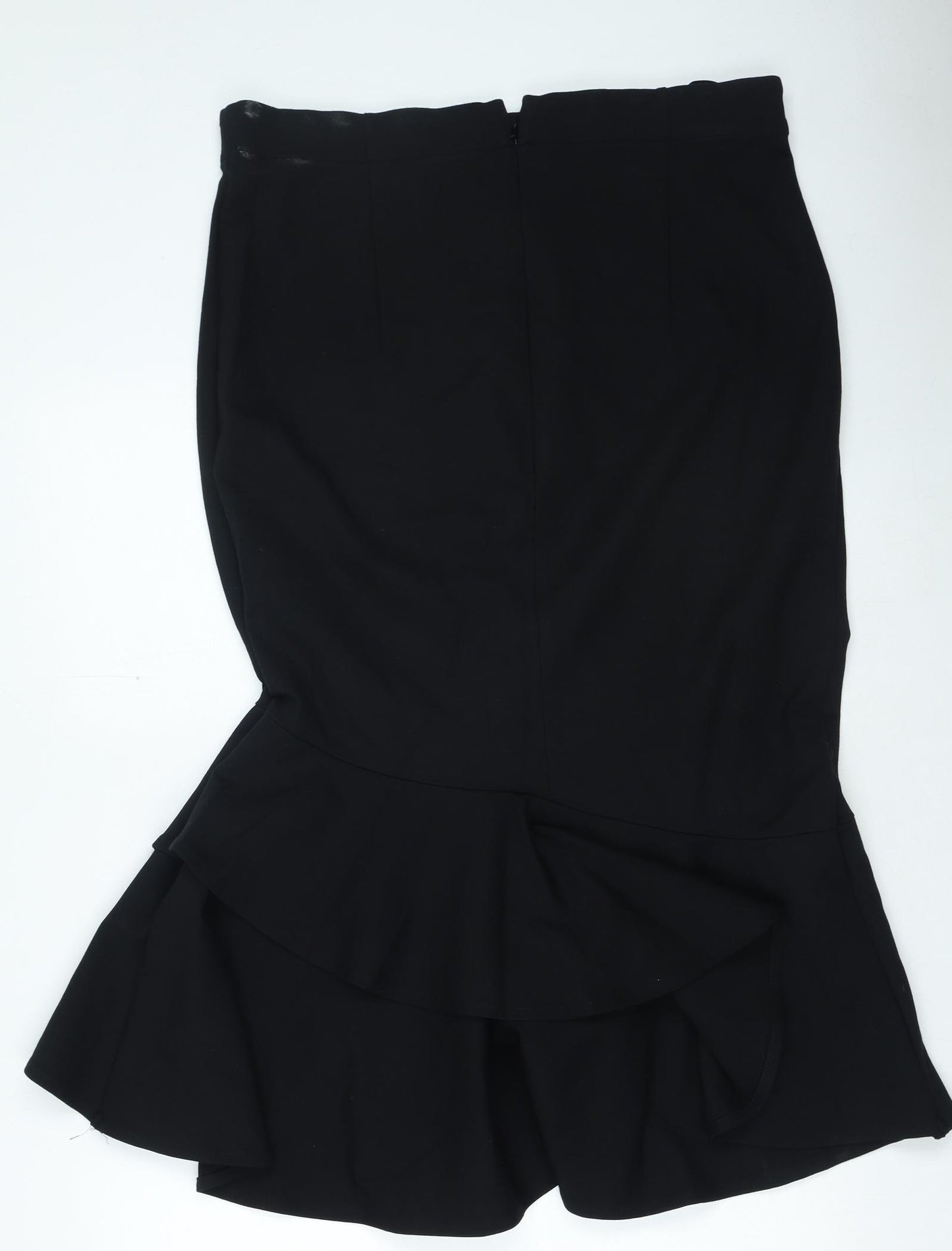 Marks and Spencer Womens Black Polyester Maxi Skirt Size 36 in