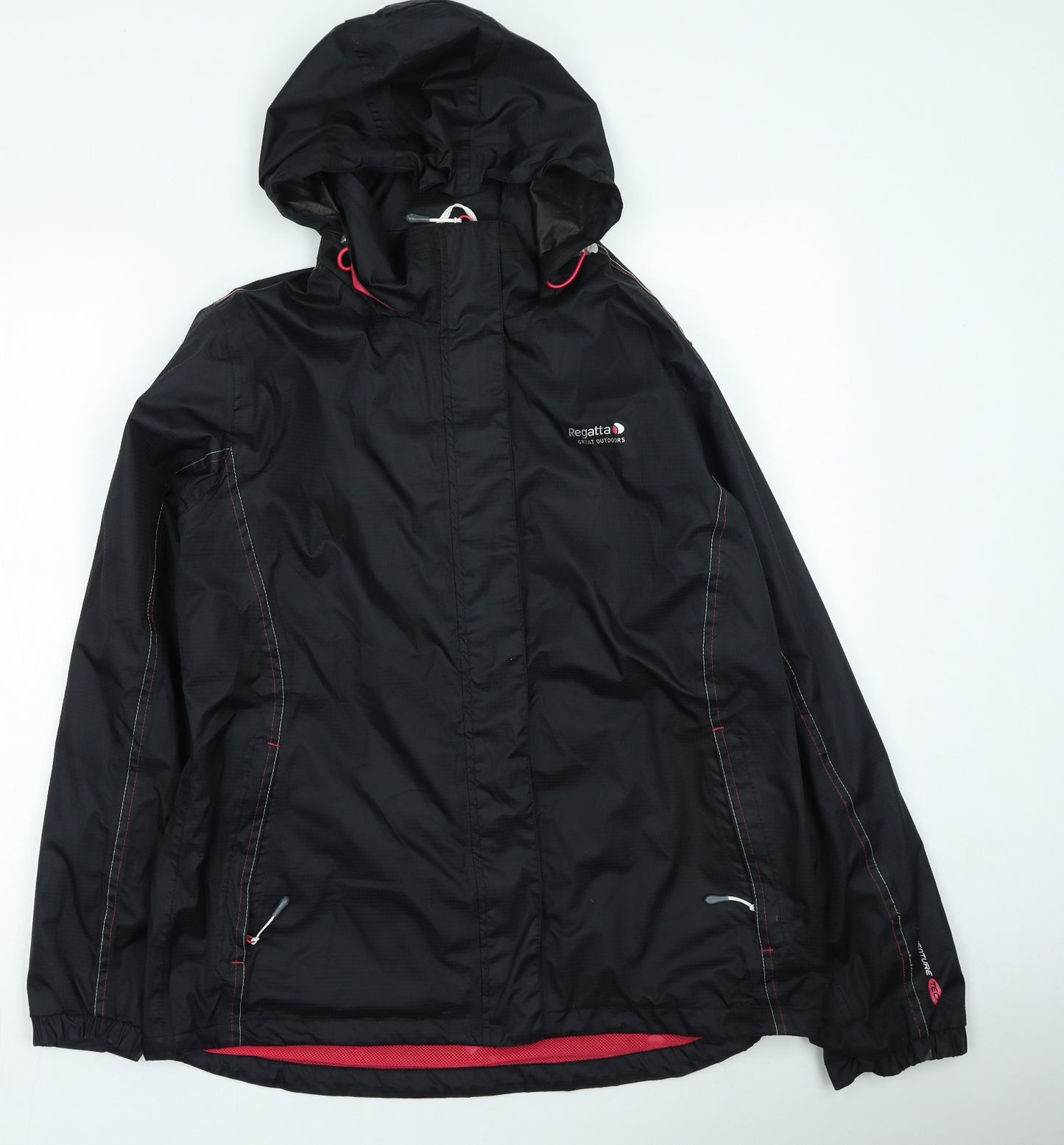 Regatta Womens Black Rain Coat Coat Size 16