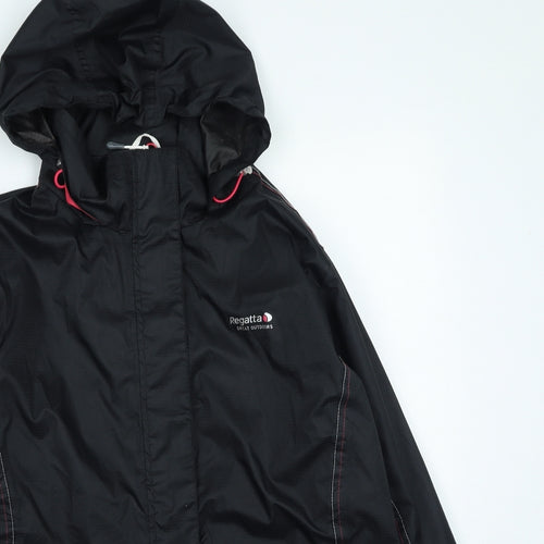 Regatta Womens Black Rain Coat Coat Size 16