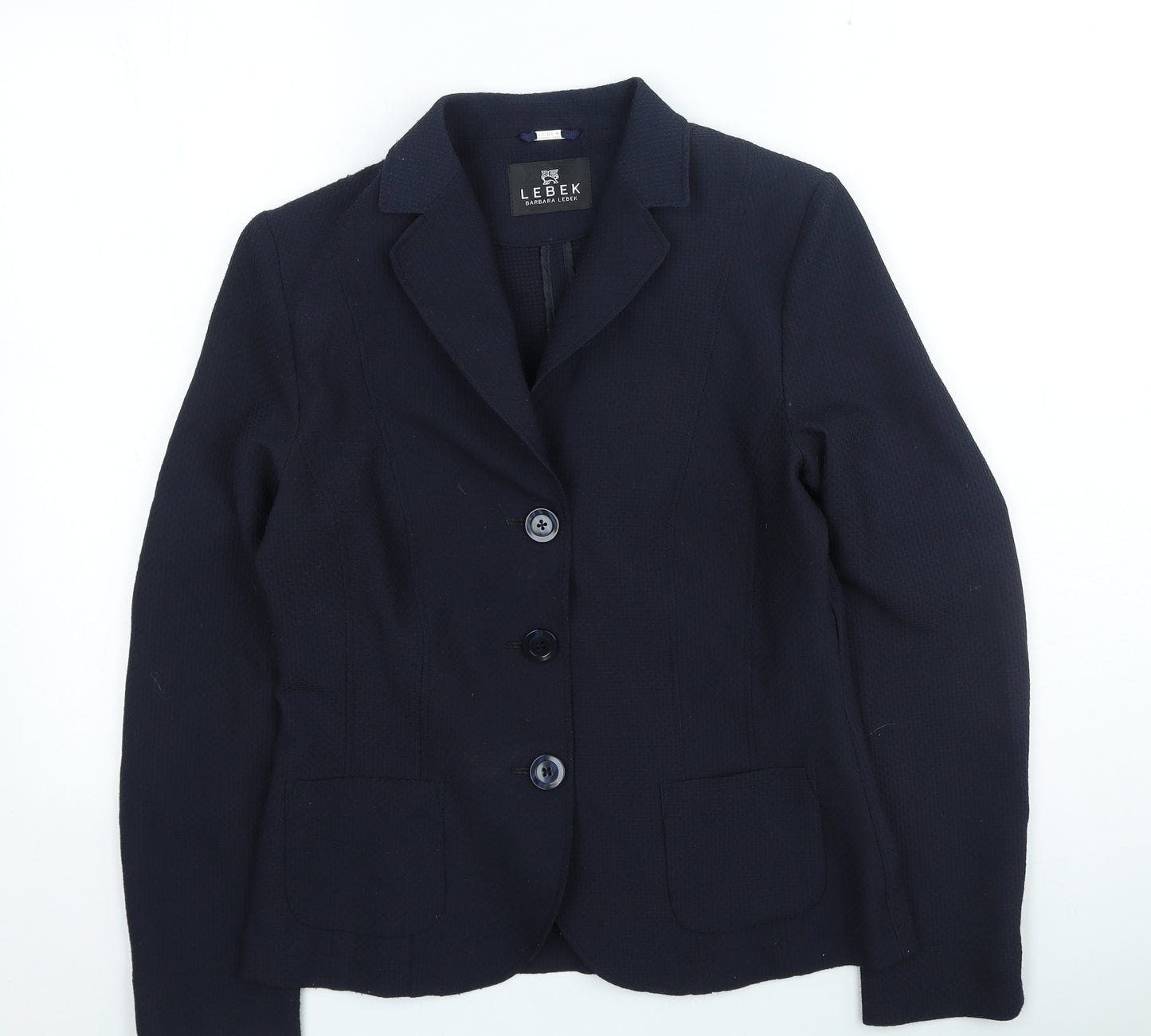 LEBEK Womens Blue Jacket Size 12