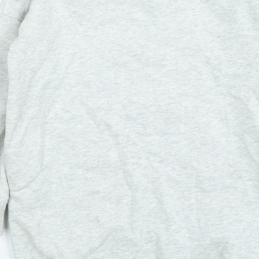 NEXT Girls Grey Cotton Pullover Sweatshirt Size 6 Years
