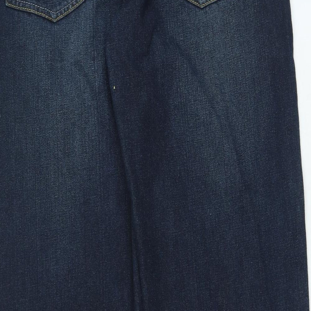 Dunnes Stores Womens Blue Cotton Straight Jeans Size 38 in L29 in Regular