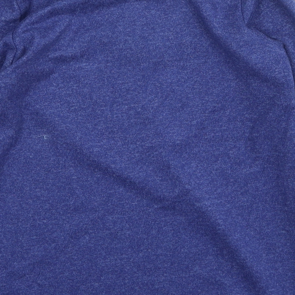 rococo Girls Blue Polyester Basic Casual Size 8 Years Round Neck - Unicorn