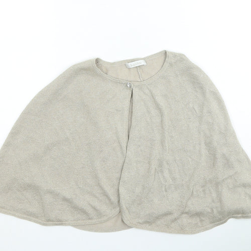 Kaliko Womens Gold Round Neck Viscose Shrug Jumper Size 18