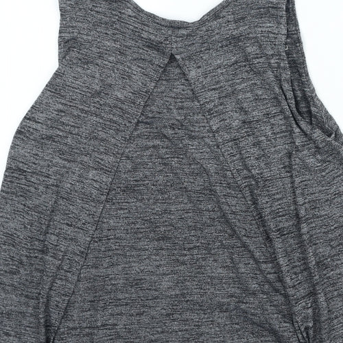 Ripe Womens Grey Polyester Basic Tank Size XS Round Neck