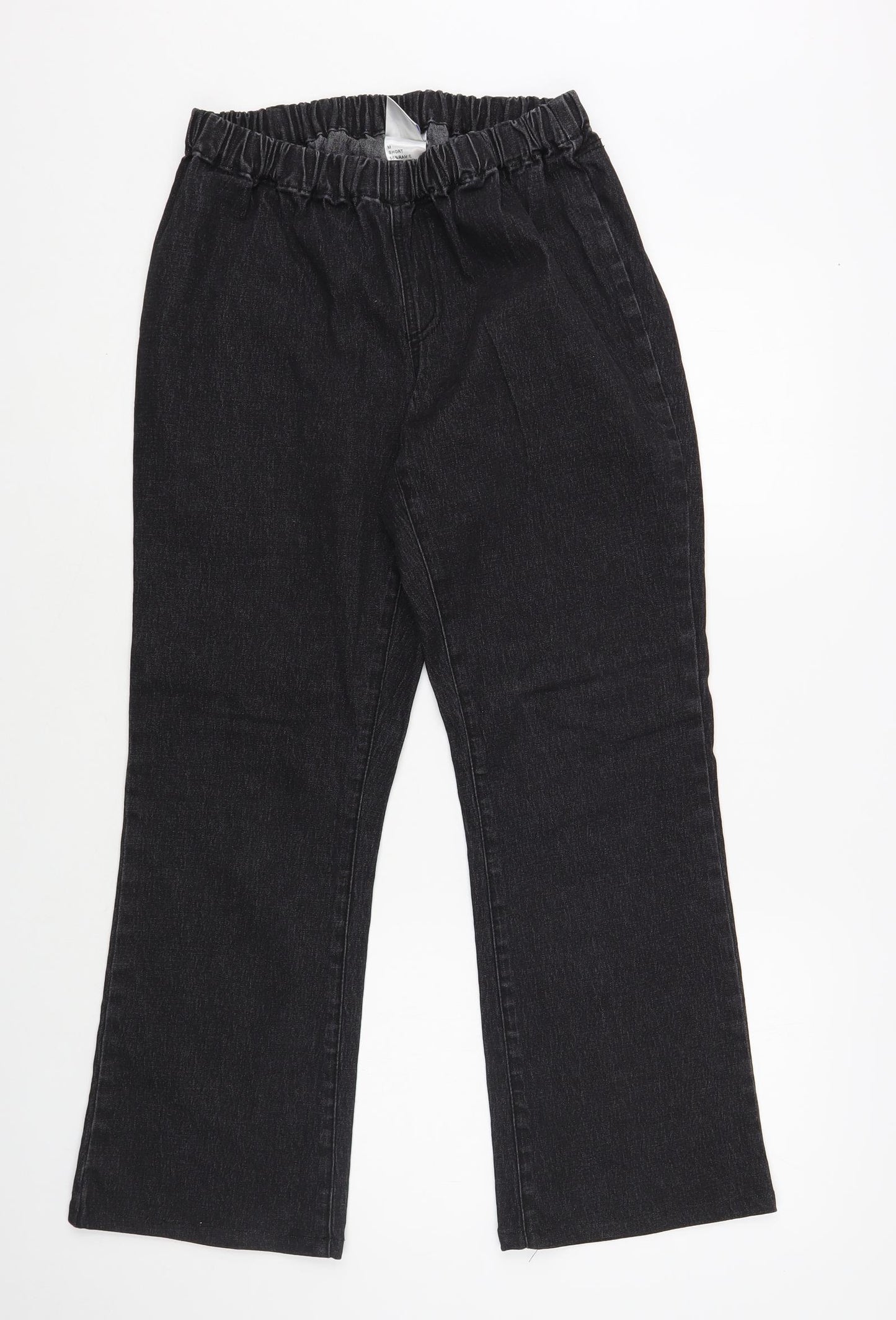Dg Womens Black Ramie Bootcut Jeans Size M L28 in Regular