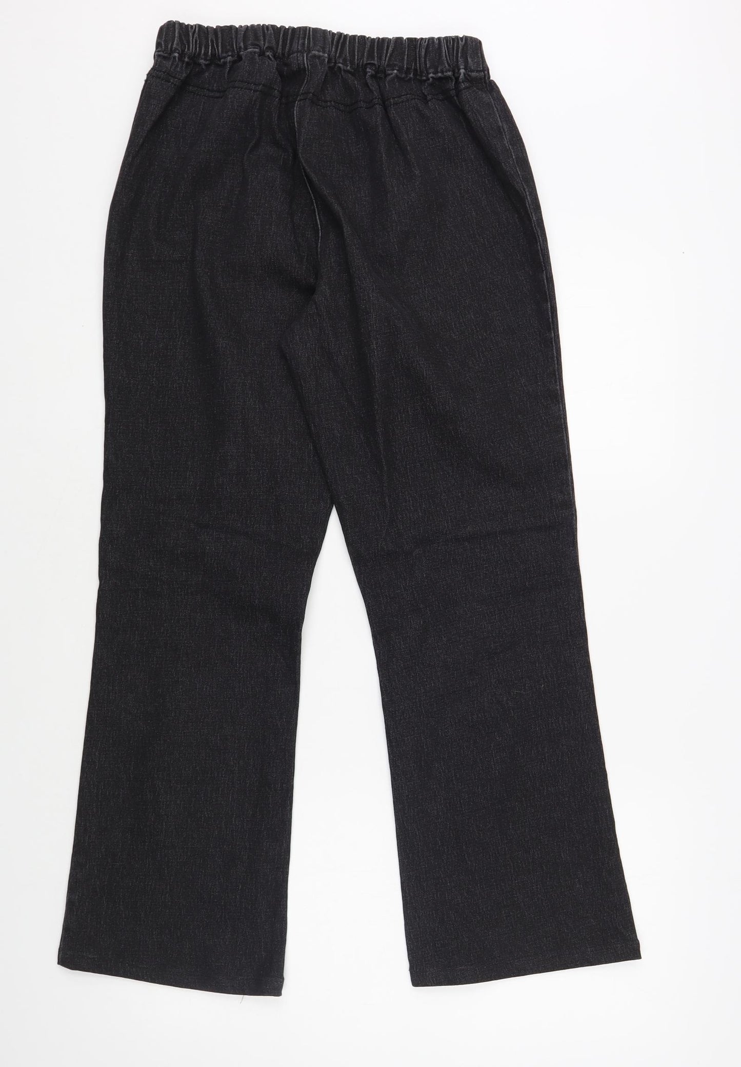 Dg Womens Black Ramie Bootcut Jeans Size M L28 in Regular