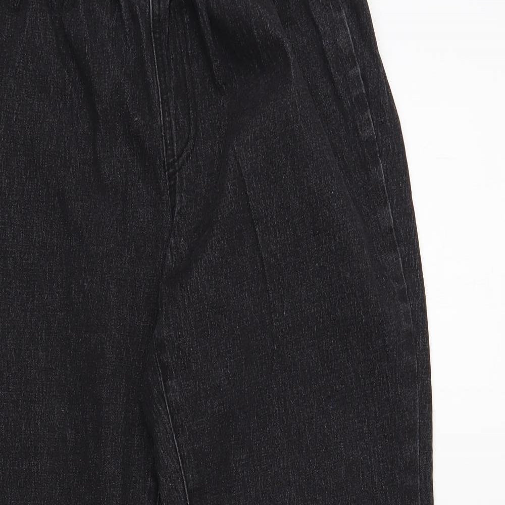 Dg Womens Black Ramie Bootcut Jeans Size M L28 in Regular