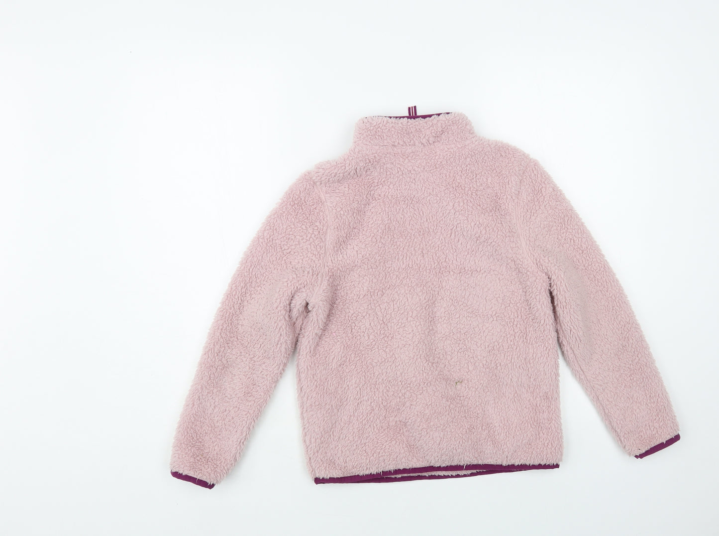 Craghoppers Girls Pink Polyester Pullover Sweatshirt Size 9-10 Years Zip