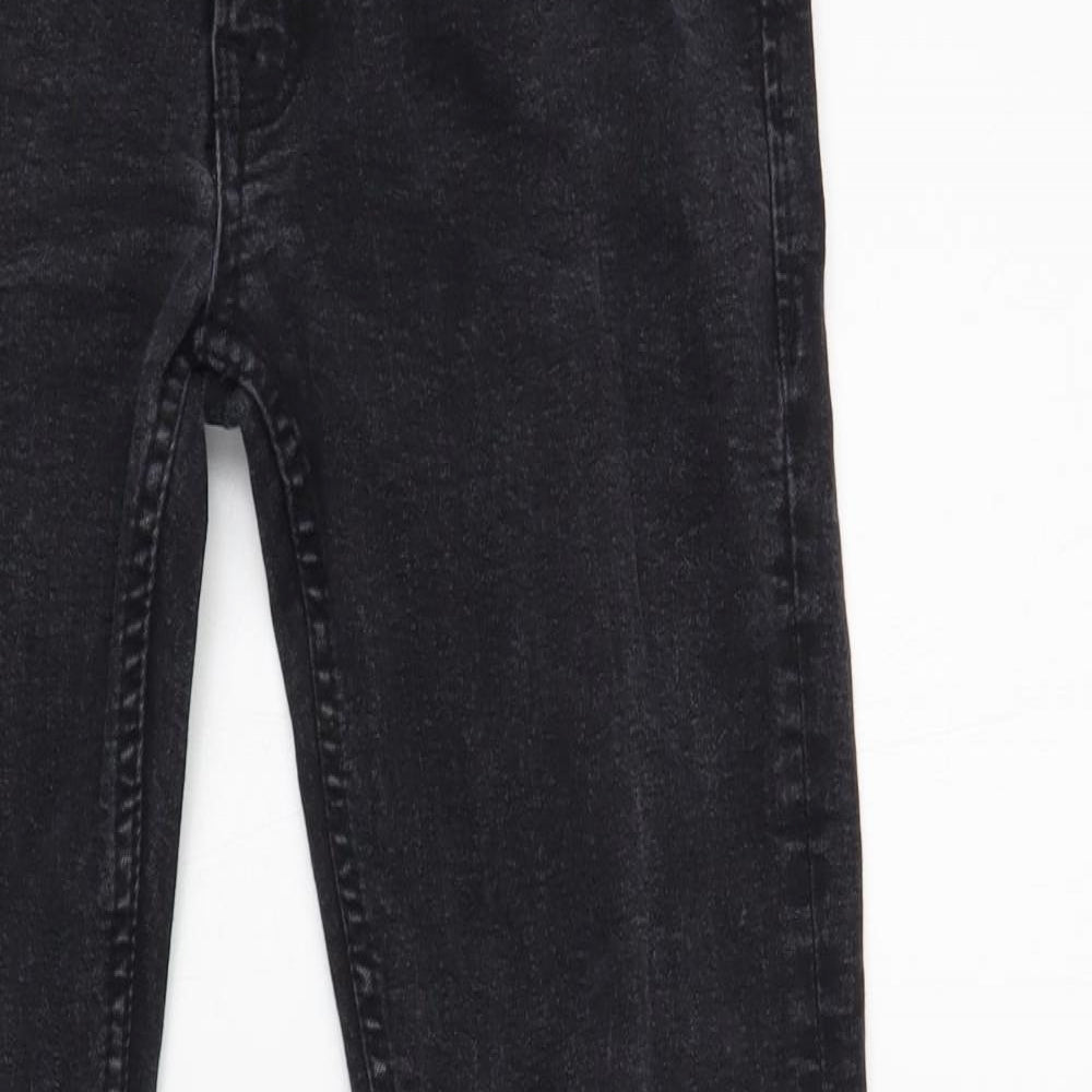 JACK & JONES Mens Grey Cotton Skinny Jeans Size 30 in L32 in Regular Button