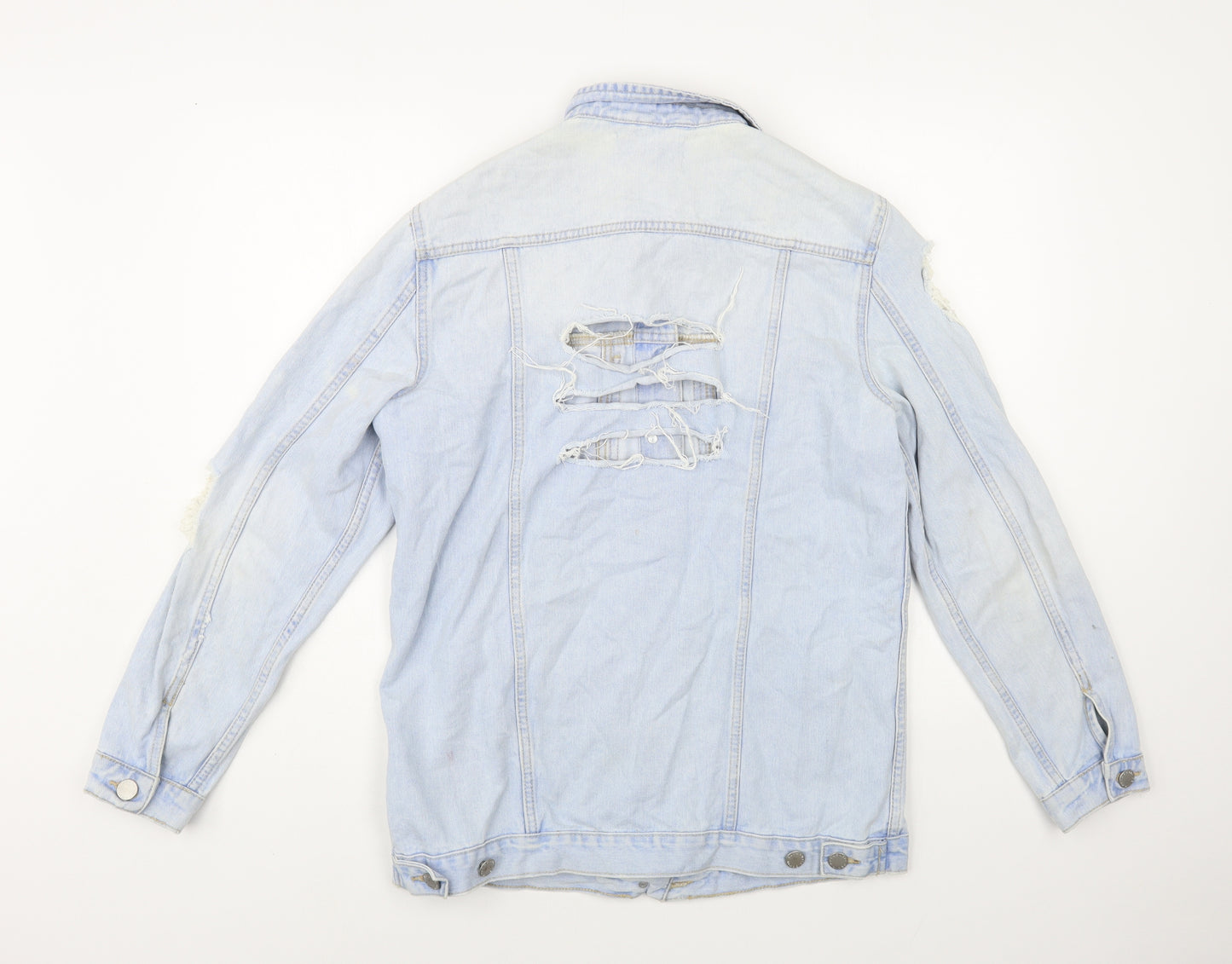 New Look Girls Blue Jacket Size 14-15 Years Button