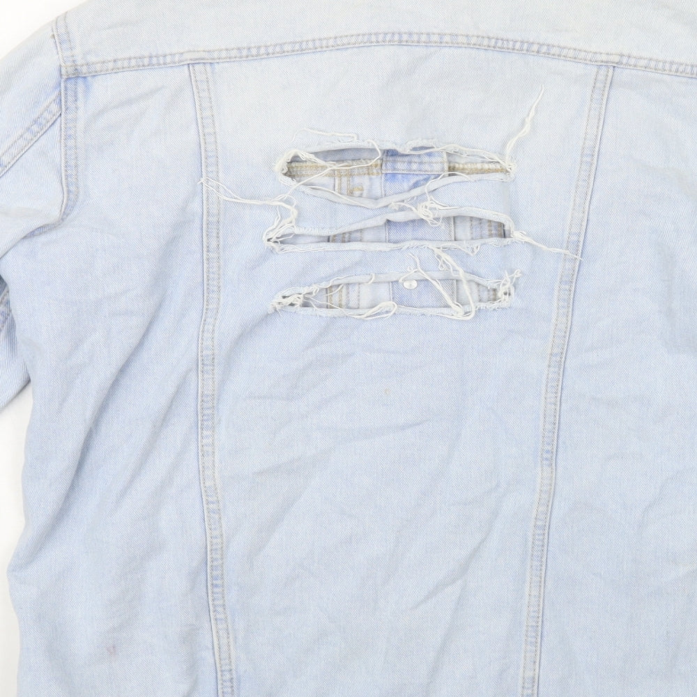 New Look Girls Blue Jacket Size 14-15 Years Button