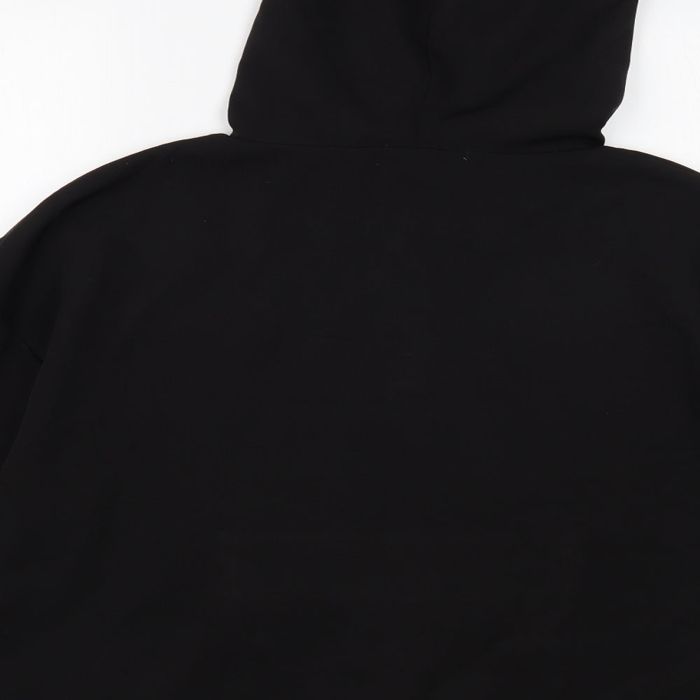 Primark Womens Black Polyester Pullover Hoodie Size M Zip