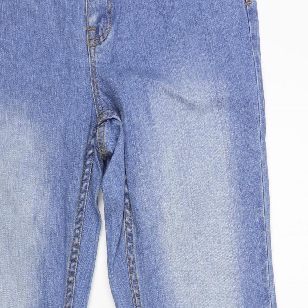 JSFN Denim Womens Blue Cotton Bootcut Jeans Size 14 L29 in Regular Button