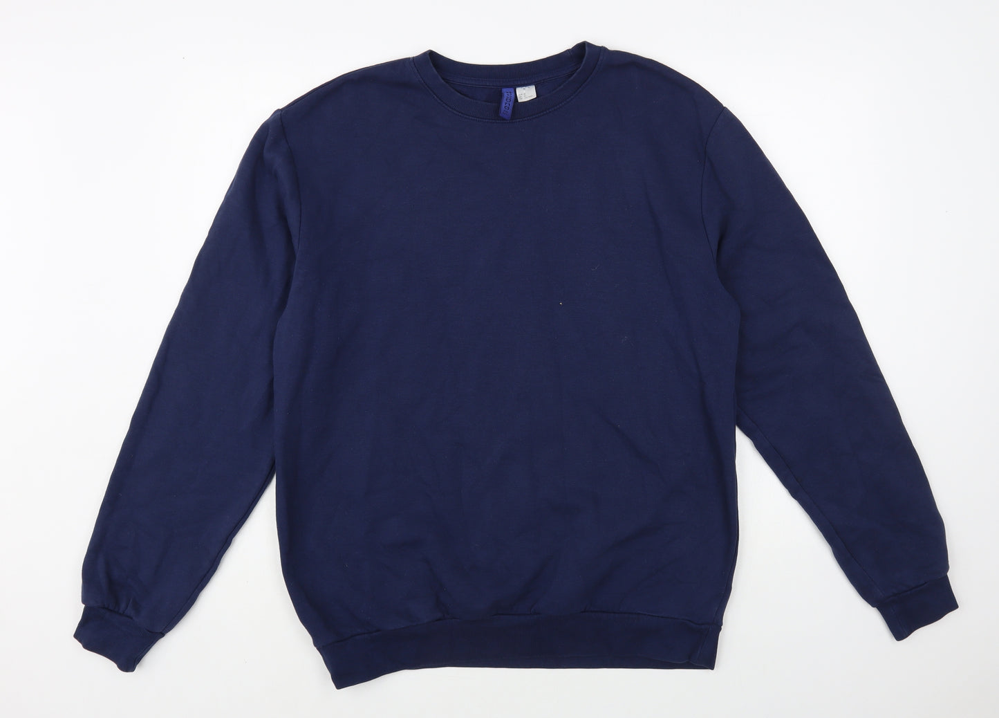 H&M Mens Blue Cotton Pullover Sweatshirt Size M