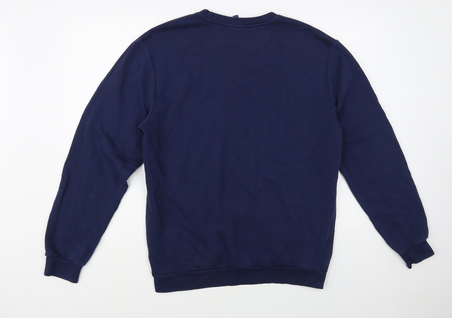 H&M Mens Blue Cotton Pullover Sweatshirt Size M