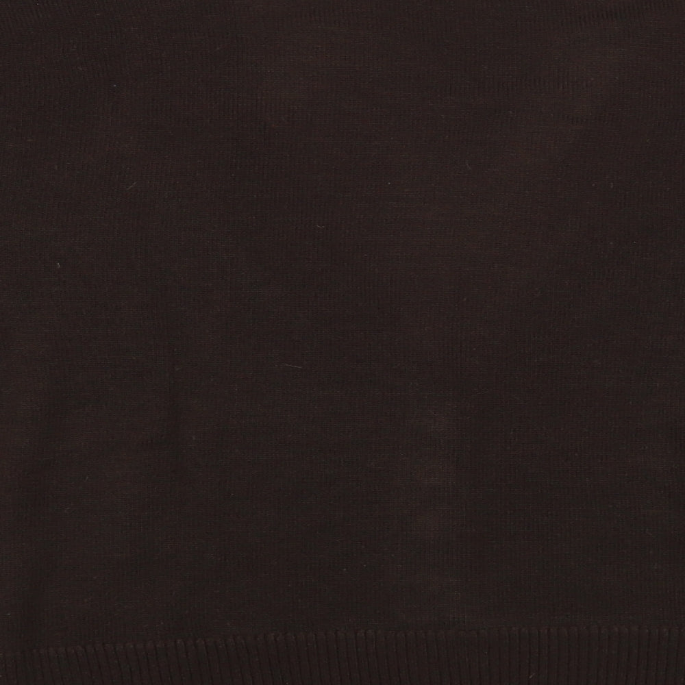 Atmosphere Womens Brown V-Neck Acrylic Cardigan Jumper Size 16