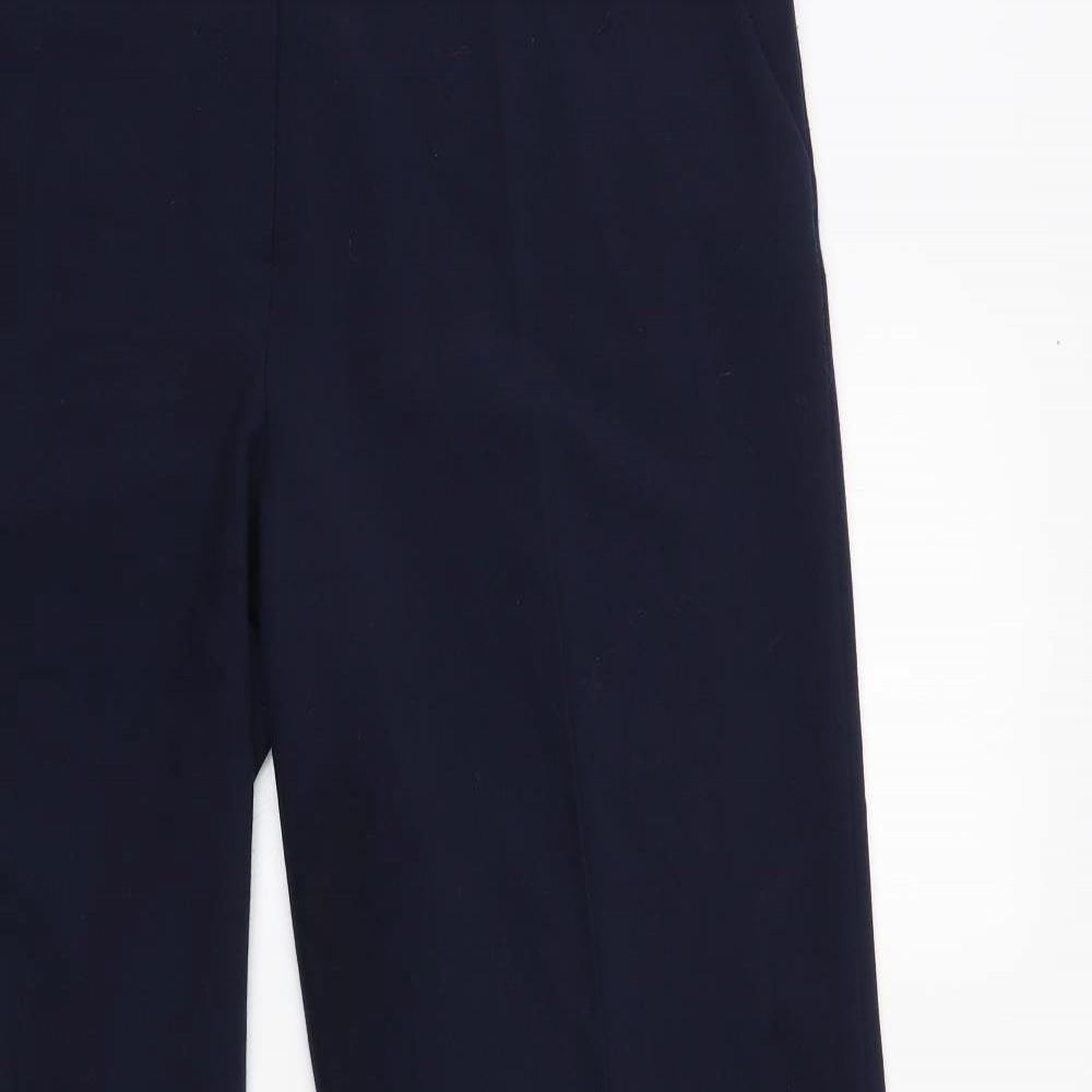 Laura Ashley Womens Blue Polyester Dress Pants Trousers Size 16 L31 in Regular Button