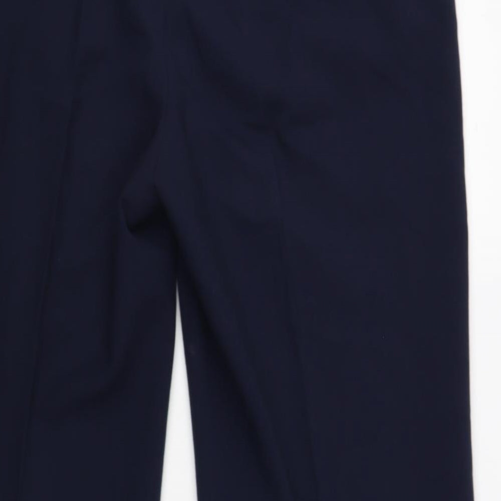 Laura Ashley Womens Blue Polyester Dress Pants Trousers Size 16 L31 in Regular Button