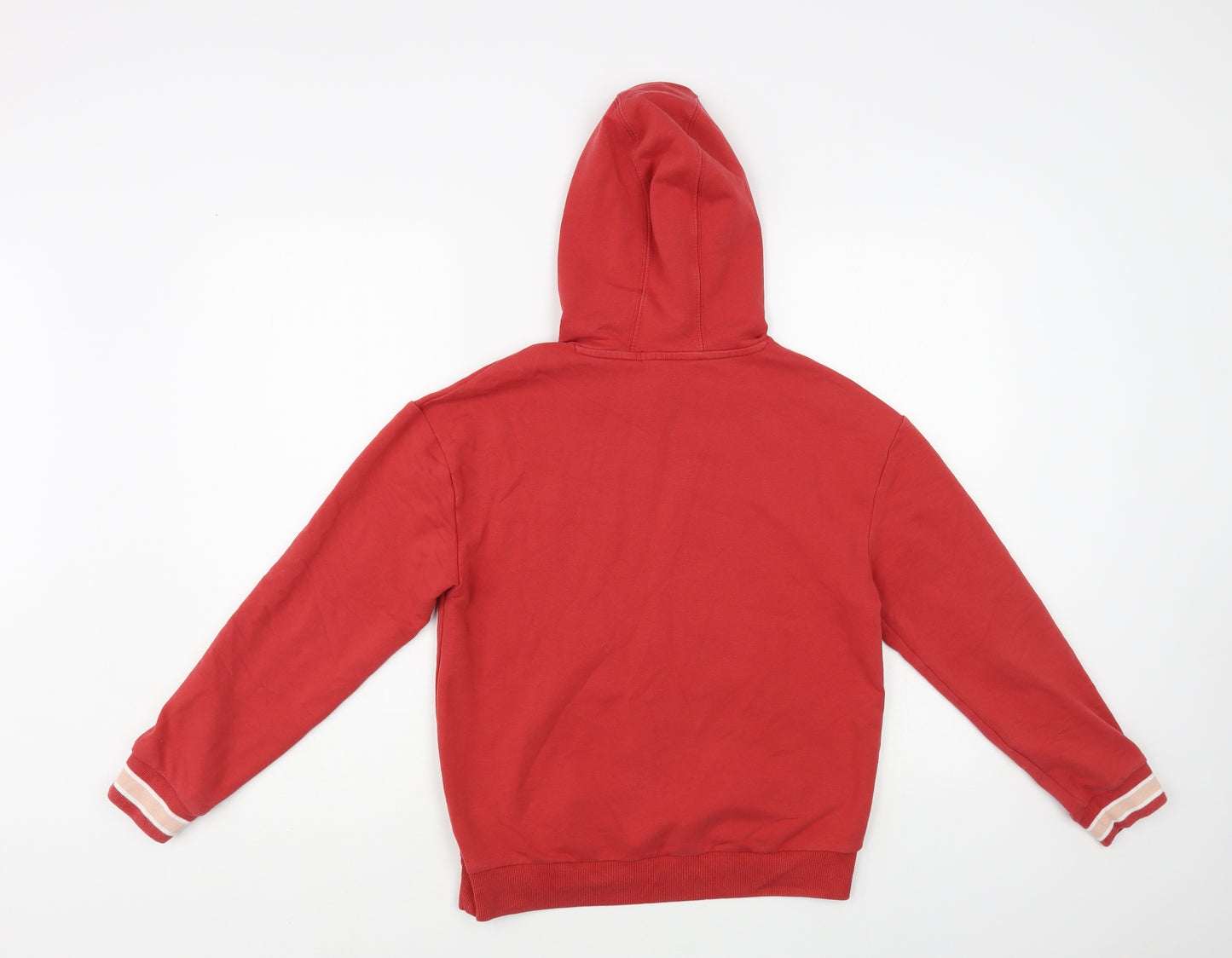 Marks and Spencer Girls Red Cotton Pullover Hoodie Size 11-12 Years Pullover - Herat