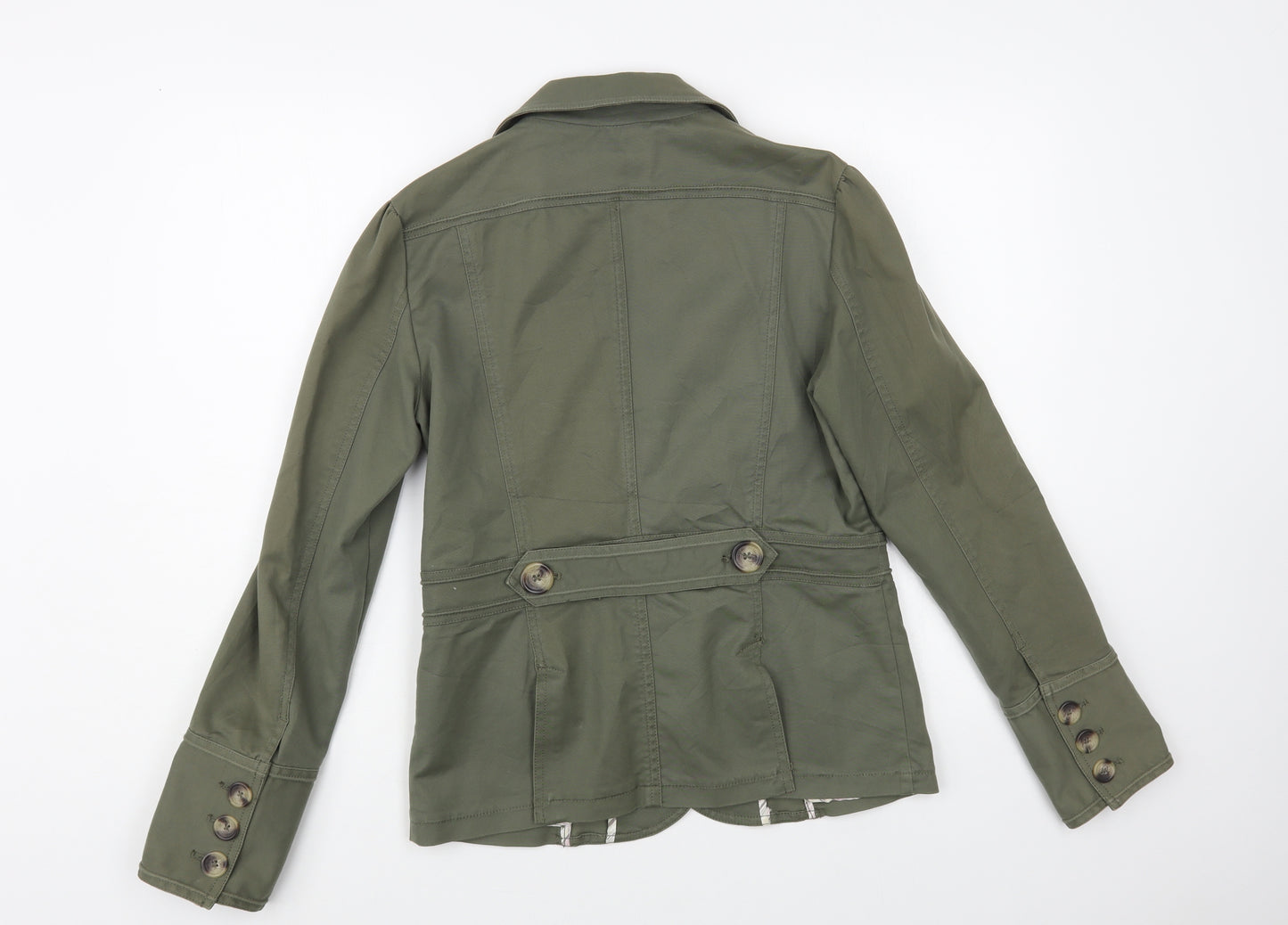 Debenhams Womens Green Jacket Blazer Size 12 Button