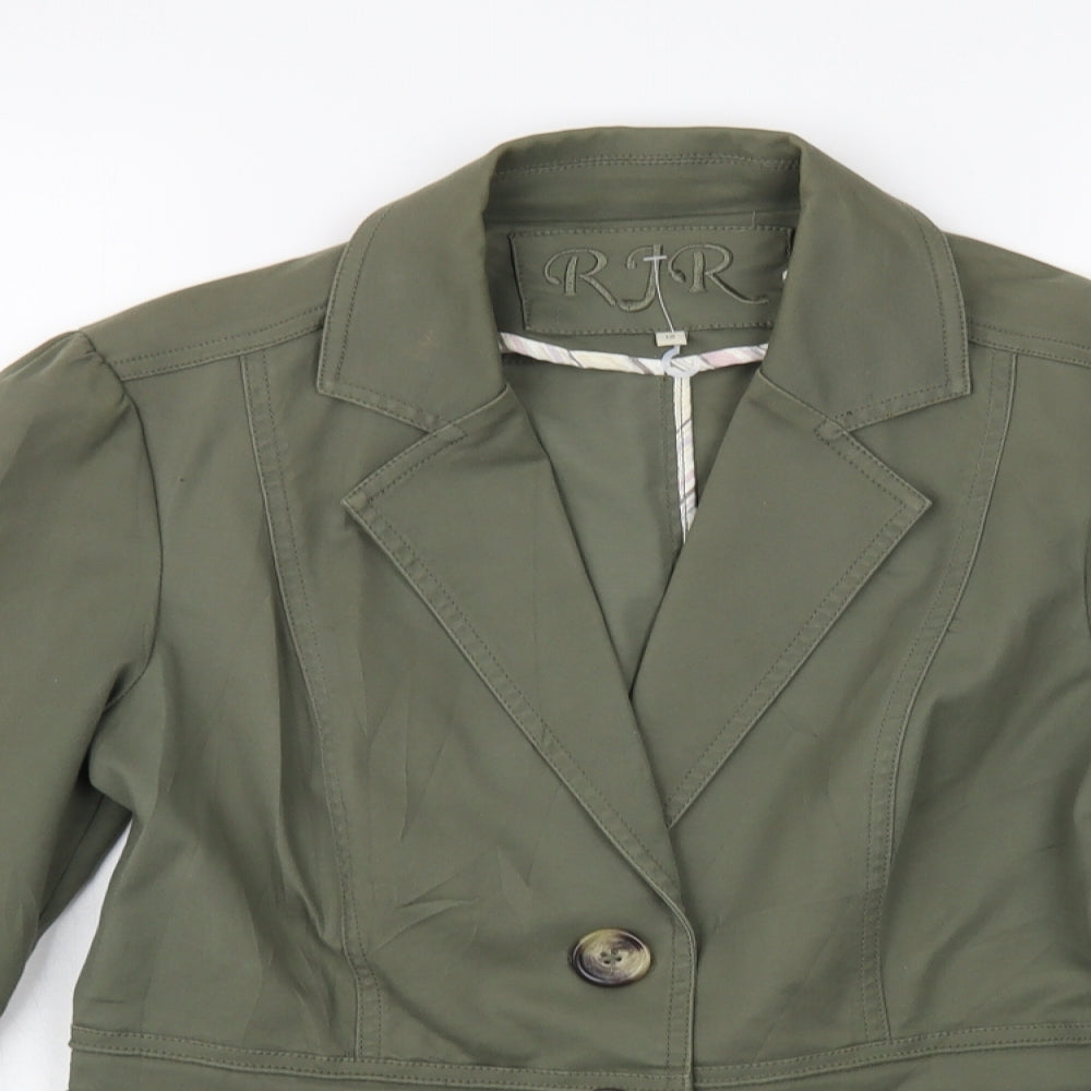 Debenhams Womens Green Jacket Blazer Size 12 Button