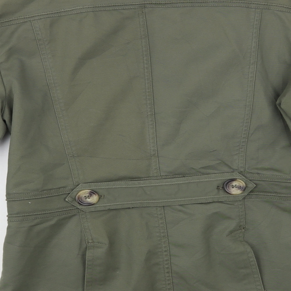 Debenhams Womens Green Jacket Blazer Size 12 Button