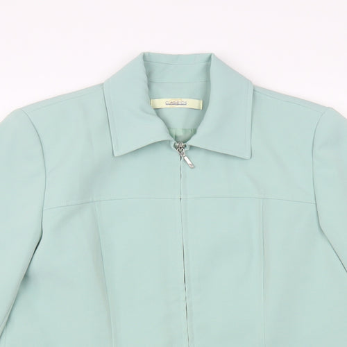 Classics Womens Green Jacket Blazer Size 14 Zip