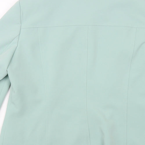 Classics Womens Green Jacket Blazer Size 14 Zip